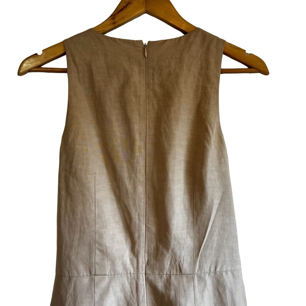 Club Monaco Beige Sleeveless Linen Blend Jumpsuit - Picture 11 of 16